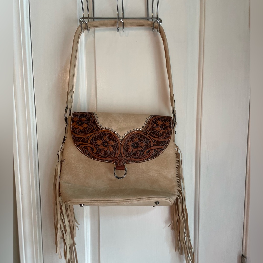 Trinity Ranch Concealed Carry Genuine Leather Crossbody Purse